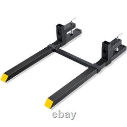 Versatile Heavy-Duty Pallet Forks with Adjustable Stabilizer Bar 43 Length