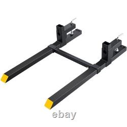 Versatile Heavy-Duty Pallet Forks with Adjustable Stabilizer Bar 43 Length