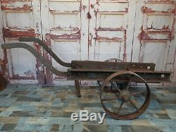 Vintage Heavy Duty Stationary Steam Engine Trolley Cart Lister Bamford Ruston