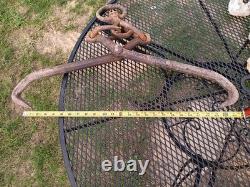 Vintage Large Heavy Duty Logging Tongs Log Dogs For Tractor