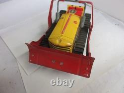 Vintage Marx Tin Toy Wind Up Heavy Duty Caterpiller Tractor 261-f