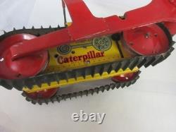 Vintage Marx Tin Toy Wind Up Heavy Duty Caterpiller Tractor 261-f