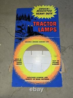 Vintage Shock Mounted Heavy Duty Tractor Lamps Counter Display Sign Showroom