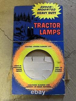 Vintage Shock Mounted Heavy Duty Tractor Lamps Counter Display Sign Showroom
