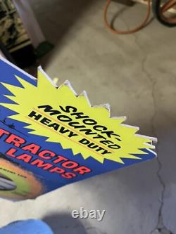 Vintage Shock Mounted Heavy Duty Tractor Lamps Counter Display Sign Showroom