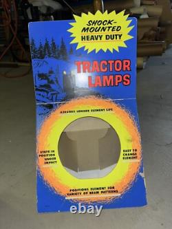 Vintage Shock Mounted Heavy Duty Tractor Lamps Counter Display Sign Showroom