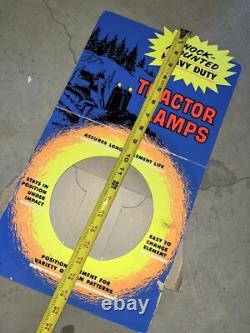 Vintage Shock Mounted Heavy Duty Tractor Lamps Counter Display Sign Showroom