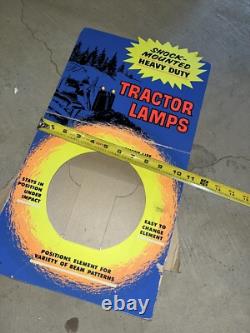 Vintage Shock Mounted Heavy Duty Tractor Lamps Counter Display Sign Showroom