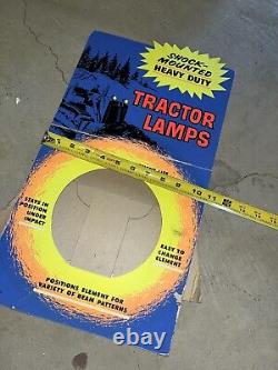 Vintage Shock Mounted Heavy Duty Tractor Lamps Counter Display Sign Showroom