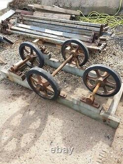 Vintage cast iron wheels very heavy duty best around