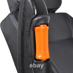 WALPLUS Tractor Seat with Suspension Black Heavy Duty Universal Seat