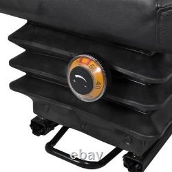 WALPLUS Tractor Seat with Suspension Black Heavy Duty Universal Seat