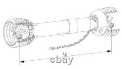 WALTERSCHEID P600 Heavy duty Power Shaft assembly 1210mm without end yokes