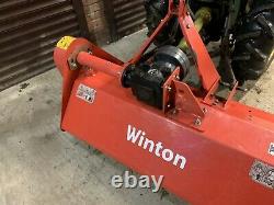 Winton 125cm Flail Mower Topper Rear Roller Compact Garden Tractor
