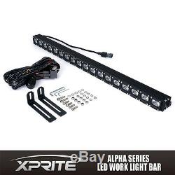 Xprite 90W CREE LED Offroad HD Spot Flood Combo C7 Alpha Series Light Bar 30Inch