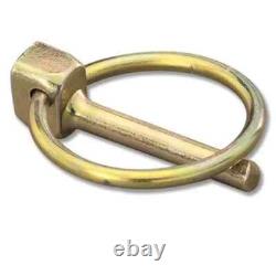 10PK Goupilles Lynch avec Anneaux 7/16 x 1-3/4 Goupilles de Tracteur et Remorque Heavy Duty