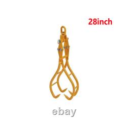 28/36 4 Griffe Bûche Grue à griffes en acier massif robuste pour bois de construction