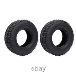 2 pièces de pneus 16x6.50-8 Heavy Duty 4 plis tubeless pour tracteur de jardin