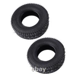 2 pièces de pneus 16x6.50-8 Heavy Duty 4 plis tubeless pour tracteur de jardin