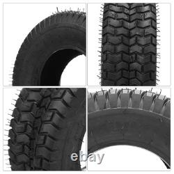 2 pièces de pneus 16x6.50-8 Heavy Duty 4 plis tubeless pour tracteur de jardin