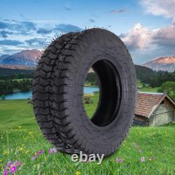 2 pièces de pneus 16x6.50-8 Heavy Duty 4 plis tubeless pour tracteur de jardin