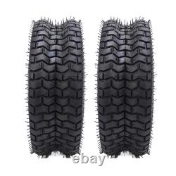 2 pièces de pneus 16x6.50-8 Heavy Duty 4 plis tubeless pour tracteur de jardin