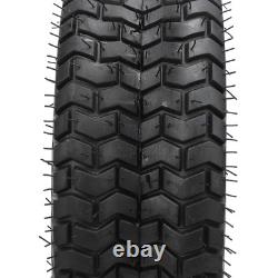 2 pièces de pneus 16x6.50-8 Heavy Duty 4 plis tubeless pour tracteur de jardin