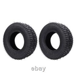 2 pièces de pneus 16x6.50-8 Heavy Duty 4 plis tubeless pour tracteur de jardin