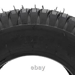 2 pièces de pneus 16x6.50-8 Heavy Duty 4 plis tubeless pour tracteur de jardin