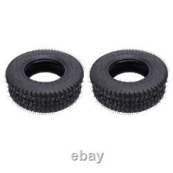 2 pièces de pneus 16x6.50-8 Heavy Duty 4 plis tubeless pour tracteur de jardin