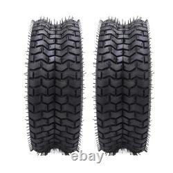 2 pièces de pneus 16x6.50-8 lourds 4 plis tubeless pour tracteur de jardin
