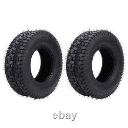 2 pièces de pneus 16x6.50-8 lourds 4 plis tubeless pour tracteur de jardin