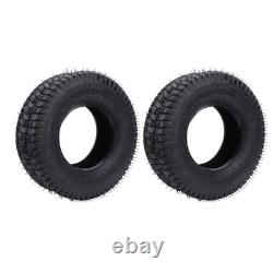 2 pièces de pneus 16x6.50-8 lourds 4 plis tubeless pour tracteur de jardin