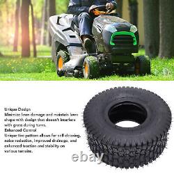 2 pneus 15x6.00-6 charge de 570 livres 4 plis pneu de tracteur de jardin robuste sans chambre à air