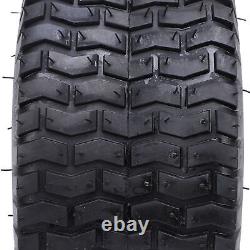 2 pneus 15x6.00-6 charge de 570 livres 4 plis pneu de tracteur de jardin robuste sans chambre à air