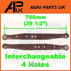 2x Lien Inférieur RH LH Bras de Levage Cat 2 HD pour Tracteur Massey Ferguson 240 245 250