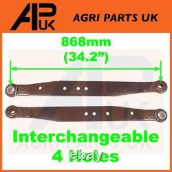 2x Lien Inférieur RH LH Bras de Levage Cat 2 HD pour Tracteur Massey Ferguson 240 245 250