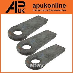 3x Attelage de remorque à souder Oeil de remorquage robuste pour tracteur John Deere Case IH