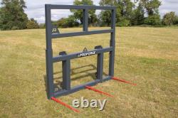 6ft PROFORGE Triple Bale Spike, Heavy Duty, Removable Top Frame, Choice of Br  	
<br/> 
<br/> 6 pieds PROFORGE Triple Bale Spike, Heavy Duty, Cadre supérieur amovible, Choix de Br.