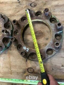 # 8 Tracteur Double / Double Plaques Adaptateur De Roue / Entretoises. Paire De Roues