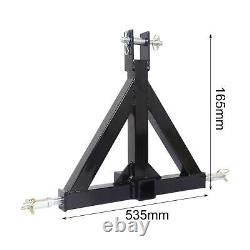 Adaptateur de barre de traction pour tracteur avec boulons en acier robuste 3 points récepteur de 2 pouces