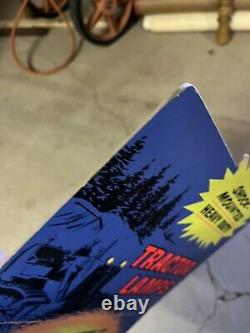 Affiche de présentoir de comptoir de lampes de tracteur robustes montées sur amortisseur vintage