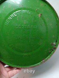 Ancienne J-D-D JD Tracteur agricole robuste John Deere bidon d'huile publicitaire de 5 gallons