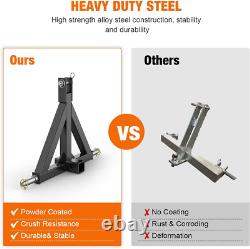 Attelage de remorque à 3 points 2, récepteur lourd, attelage de tracteur 3Pt, barre de traction Cat