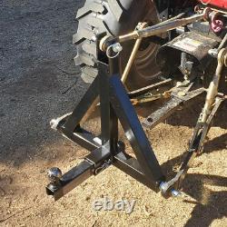 Attelage de remorque à 3 points 2, récepteur lourd, attelage de tracteur 3Pt, barre de traction Cat