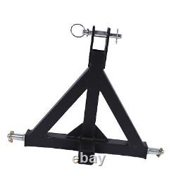 Attelage de remorque à 3 points avec récepteur de 2 pouces, attelage rapide, résistant à la rouille, robuste pour tracteur