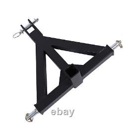 Attelage de remorque à 3 points avec récepteur de 2 pouces, attelage rapide, résistant à la rouille, robuste pour tracteur