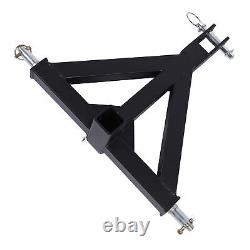 Attelage de remorque à 3 points avec récepteur de 2 pouces, attelage rapide, résistant à la rouille, robuste pour tracteur