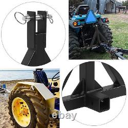 Attelage de remorque à 3 points avec récepteur de 2 pouces, attelage rapide, résistant à la rouille, robuste pour tracteur