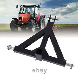 Attelage de remorque à 3 points avec récepteur de 2 pouces, attelage rapide, résistant à la rouille, robuste pour tracteur